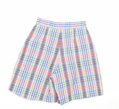 Next Womens Multicoloured Cotton Blend Pleated Chino Shorts Size 12