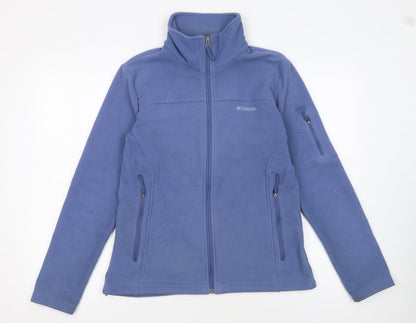 Columbia Men's Blue Fleece Full Zip Jacket Size M Outdoor Hiking