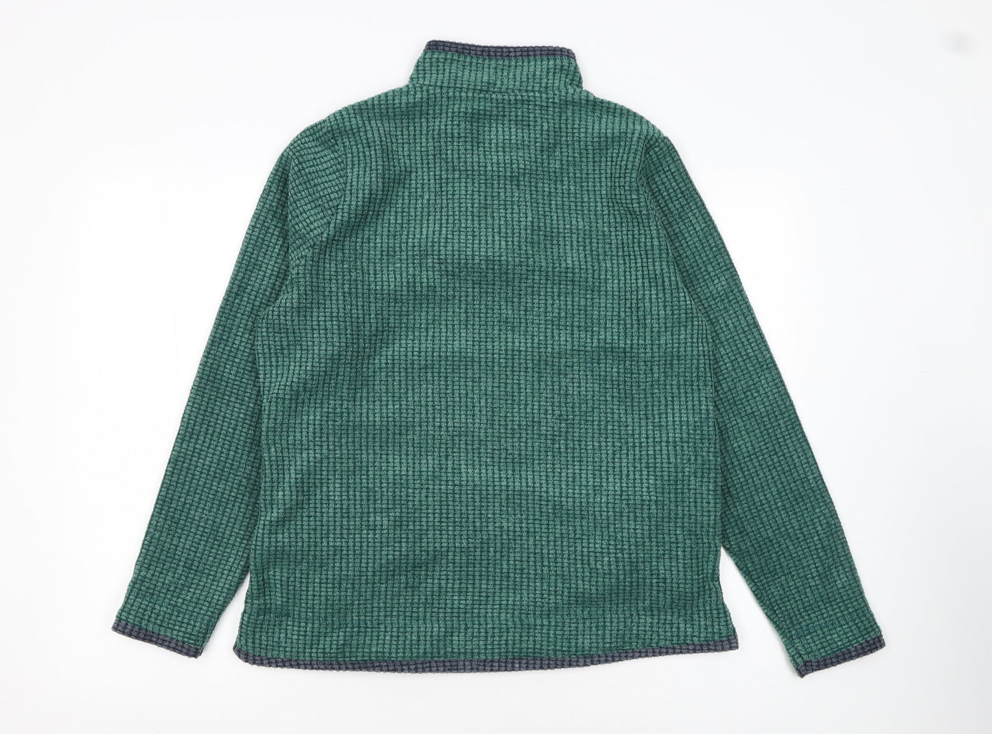 Weird Fish Womens Green 1/4 Zip Pullover Sweatshirt Size 14