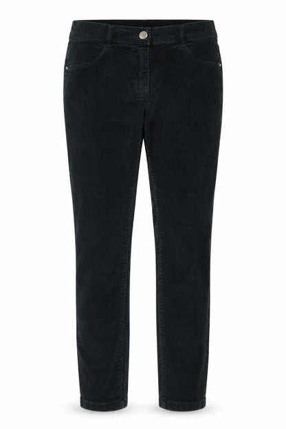 Dorothy Perkins Women Black UK 8 Petite Skinny Corduroy Trousers