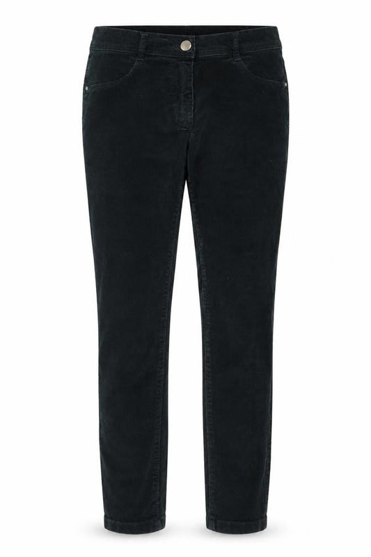 Dorothy Perkins Women Black UK 8 Petite Skinny Corduroy Trousers