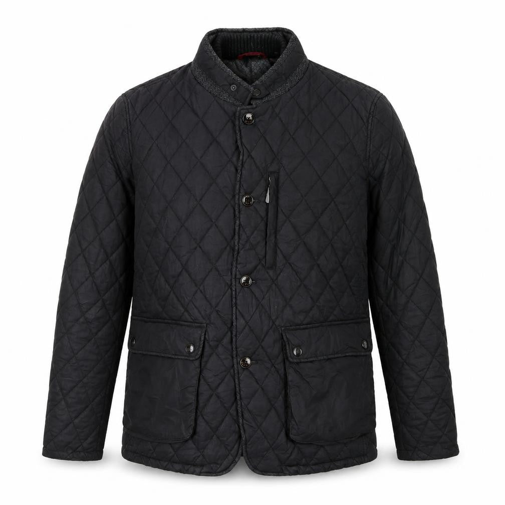 Ted Baker Men's Black Quilted Cotton Jacket 2XL