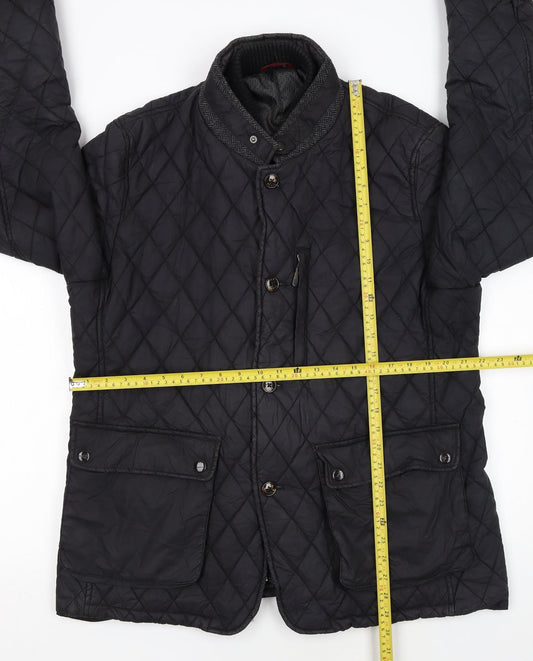 Ted Baker Men's Black Quilted Cotton Jacket 2XL