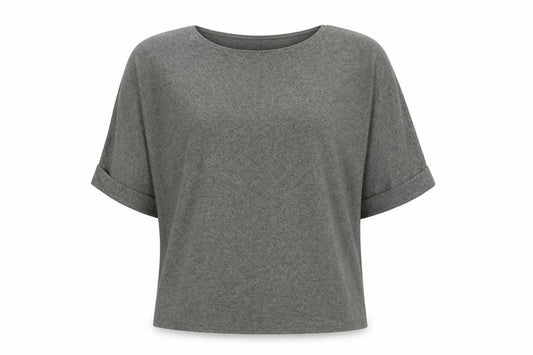 Apricot Women’s Grey Relaxed Fit Jersey T-Shirt UK 12