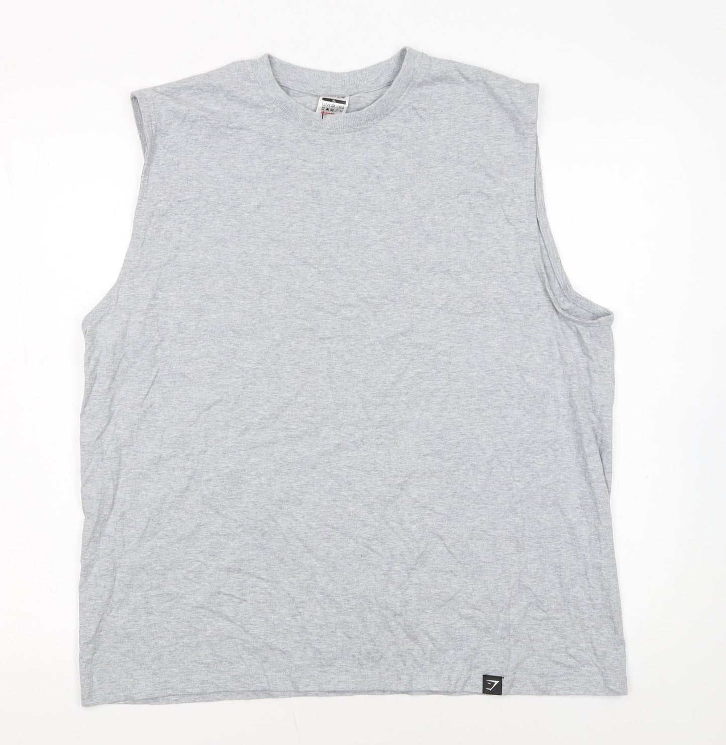 Gymshark Men's Grey XL Sleeveless Tank Top Athletic Fit