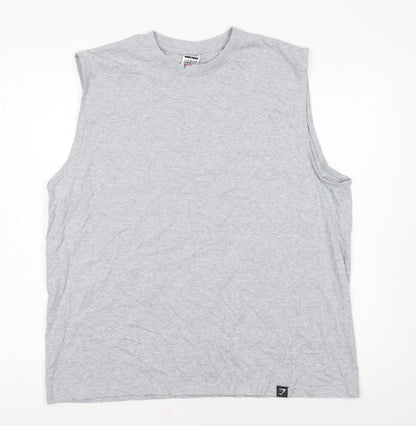 Gymshark Men's Grey XL Sleeveless Tank Top Athletic Fit