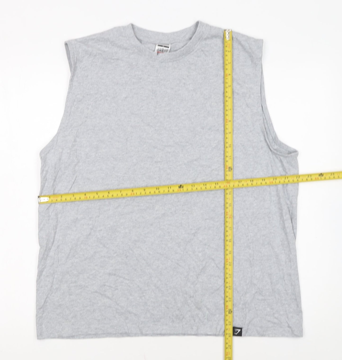 Gymshark Men's Grey XL Sleeveless Tank Top Athletic Fit