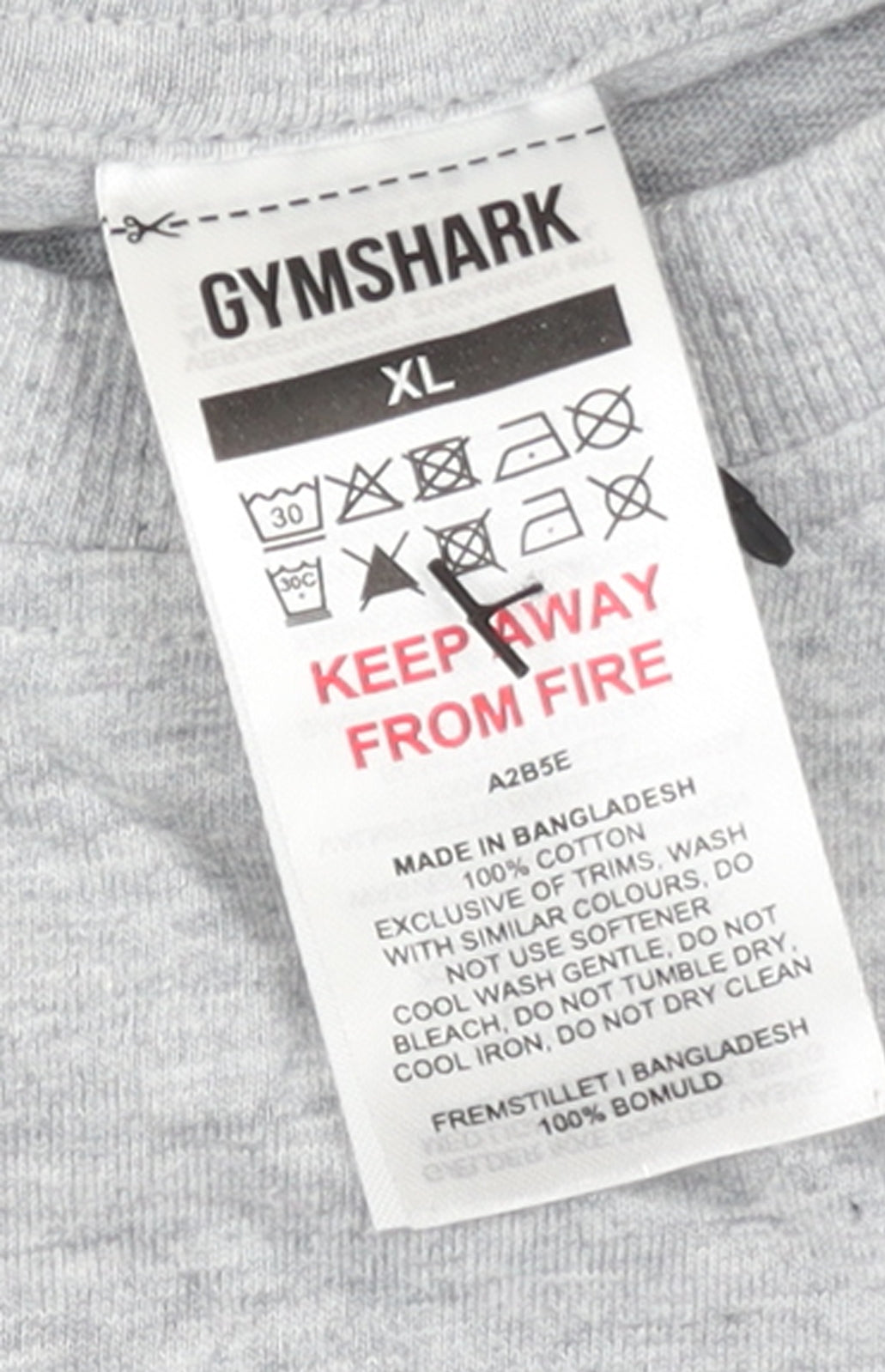 Gymshark Men's Grey XL Sleeveless Tank Top Athletic Fit
