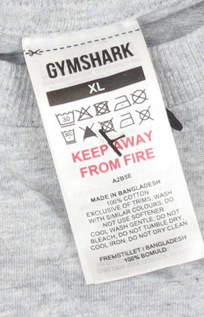 Gymshark Men's Grey XL Sleeveless Tank Top Athletic Fit