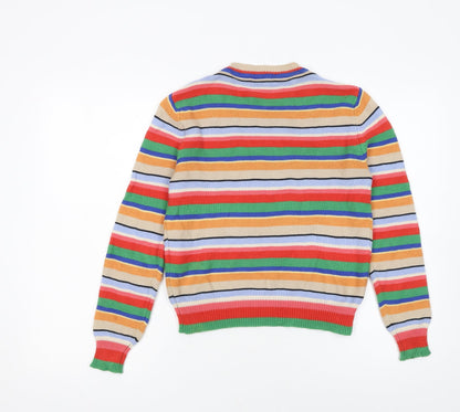 MaxMara Weekend Womens Multicoloured Cotton Stripe Jumper Size S