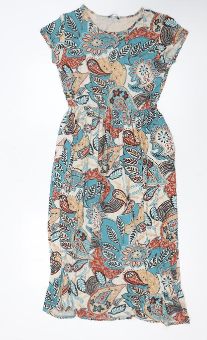 Roman Women’s Multicoloured Paisley Fit & Flare Dress Size 14