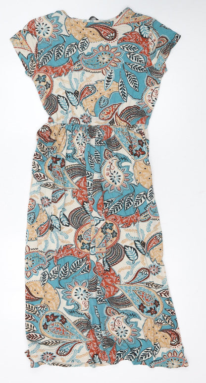 Roman Women’s Multicoloured Paisley Fit & Flare Dress Size 14