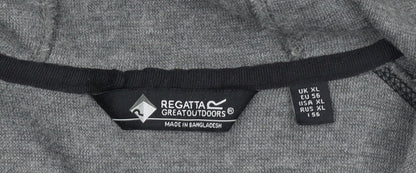 Regatta Men's Grey XL Full Zip Hoodie Outdoor Lightweight