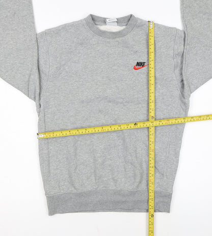 Nike Men’s Grey XS Pullover Crew Neck Fleece Sweatshirt