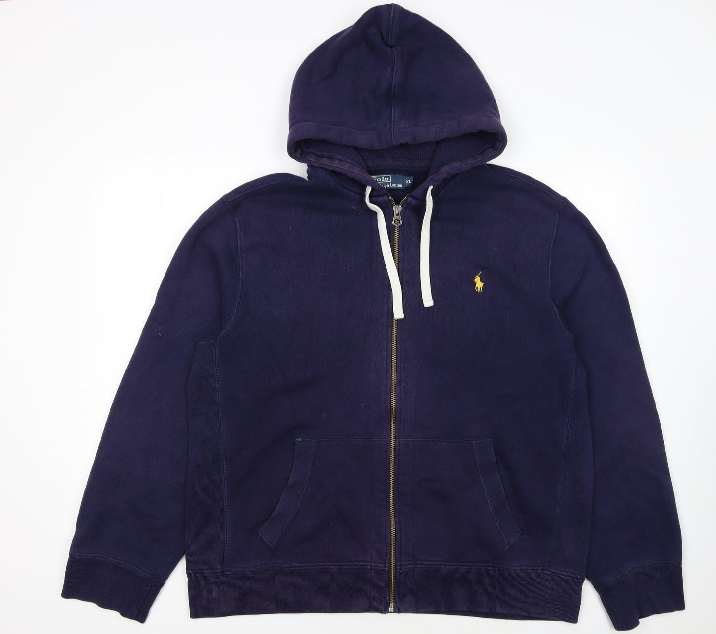 Polo Ralph Lauren Men's Blue Full Zip Hoodie XL Classic Fleece