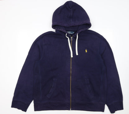 Polo Ralph Lauren Men's Blue Full Zip Hoodie XL Classic Fleece