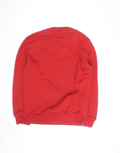 The Simpsons Men’s Red Homer Christmas Sweatshirt L Pullover