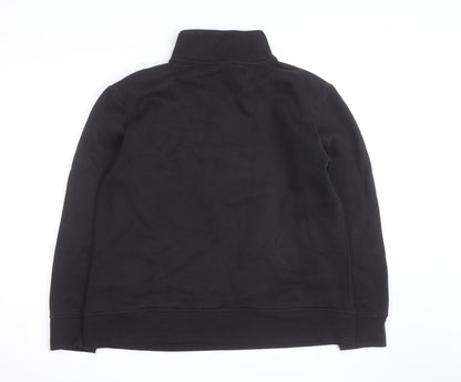 LA Gear Teen Black 1/4 Zip Fleece Sweatshirt UK 16 Regular Fit