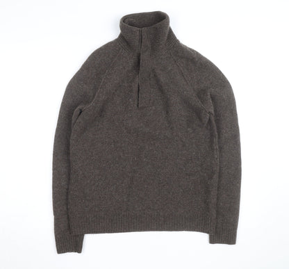 Gap Mens Brown Wool High Neck Pullover Jumper Size M