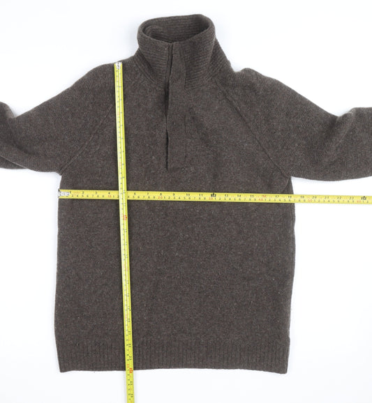 Gap Mens Brown Wool High Neck Pullover Jumper Size M