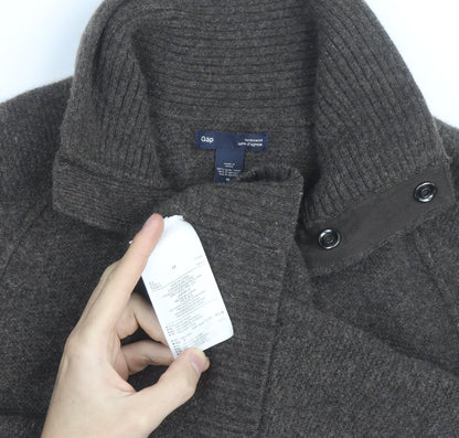 Gap Mens Brown Wool High Neck Pullover Jumper Size M