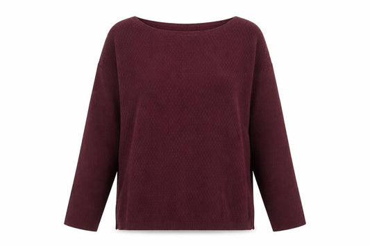 FatFace Womens Red Cotton Blend Crew Neck Jumper Size 12