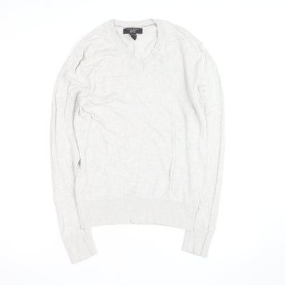Banana Republic Men’s Beige Silk Linen V-Neck Jumper XS