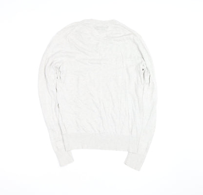 Banana Republic Men’s Beige Silk Linen V-Neck Jumper XS