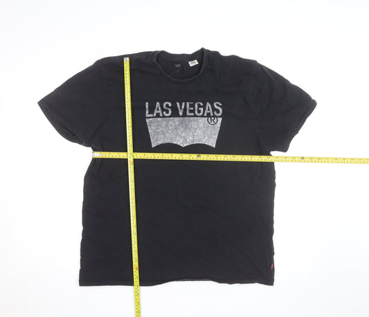 Levi's Men's Black Las Vegas Graphic T-Shirt XL
