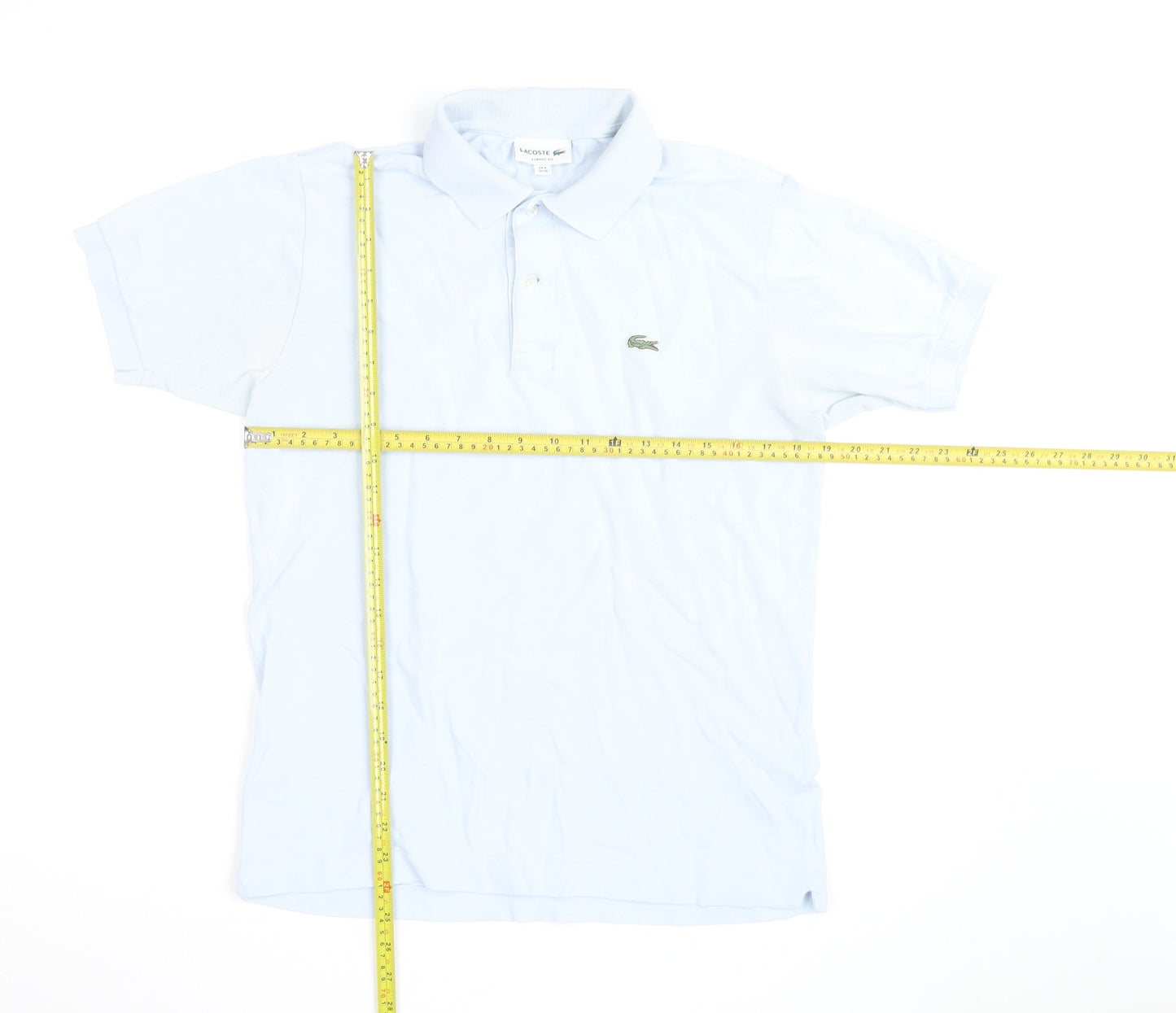 Lacoste Men's Blue Classic Fit Cotton Polo Shirt Size M