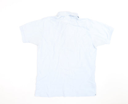 Lacoste Men's Blue Classic Fit Cotton Polo Shirt Size M