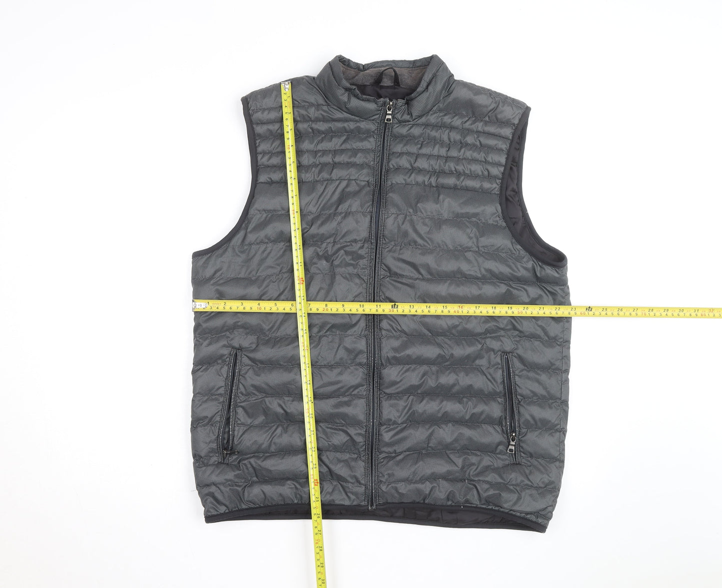 Marks and Spencer Men's Grey Puffer Gilet Waistcoat Size L