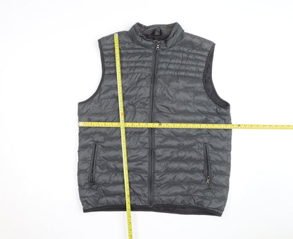 Marks and Spencer Men's Grey Puffer Gilet Waistcoat Size L
