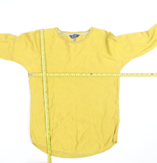 Joules Women’s Yellow Cotton Crew Neck Long Sleeve Jumper Size 18