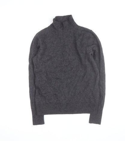 Banana Republic Women’s Grey Cashmere Roll Neck Jumper XS