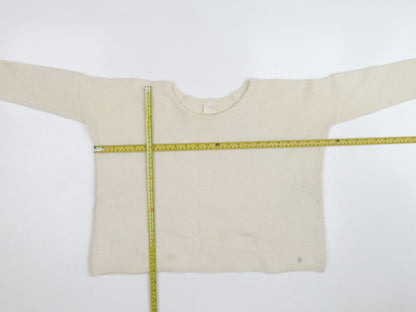 Les Petits Hauts Women’s Ivory Mohair Alpaca Knit Jumper L