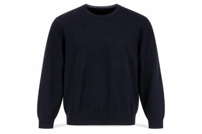 Marks and Spencer Men's Blue Merino Wool Crew Neck Jumper L