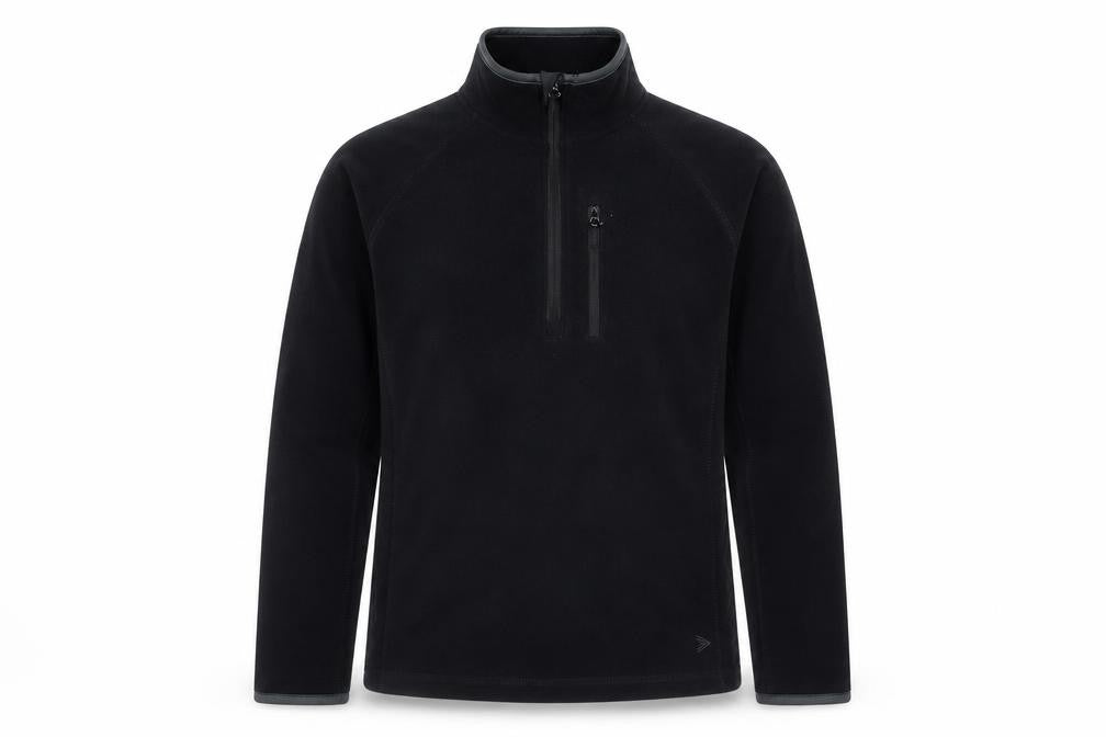 Marks and Spencer Mens Black Fleece 1/4 Zip Sweatshirt Size S