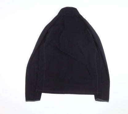 Marks and Spencer Mens Black Fleece 1/4 Zip Sweatshirt Size S