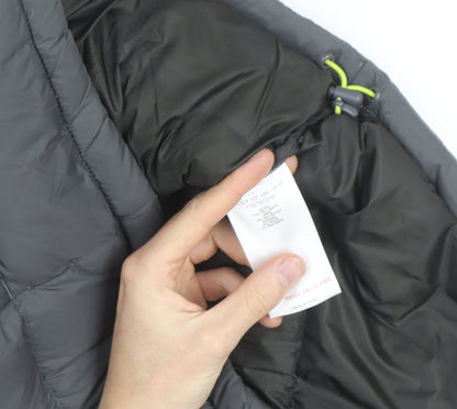Technicals Mens Grey L Hooded Puffer Jacket Outdoor Insulated Coat