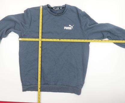 Puma Men's Blue Crew Neck Pullover Sweatshirt Size M