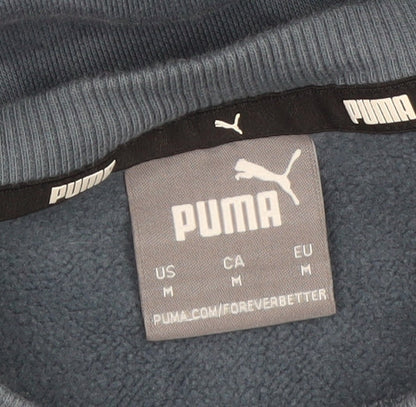 Puma Men's Blue Crew Neck Pullover Sweatshirt Size M