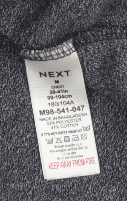 Next Men's Grey Regular Fit Long Sleeve Casual Knit Top M