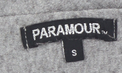 Paramour Women's Grey Beaded Knit Pullover Jumper Size S
