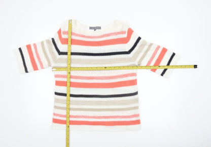 Jessica Graaf Women Multicoloured Striped 3/4 Sleeve Pullover Jumper S