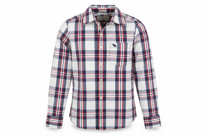 Abercrombie & Fitch Boys Multicoloured Plaid Long Sleeve Button-Up Shirt XL Cotton