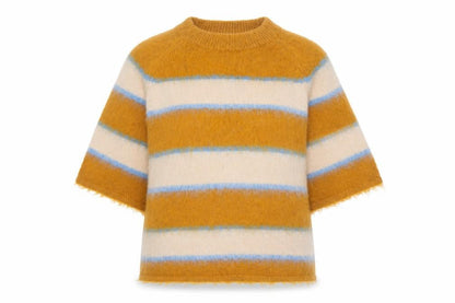 NEXT Women’s Multicoloured Striped Short Sleeve Pullover Jumper S