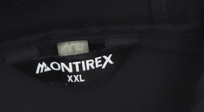 Montirex Men's Black 2XL Softshell Hooded Jacket