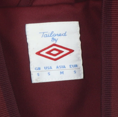 Umbro Men's Red Bomber Jacket S Manchester City Etihad Full Zip