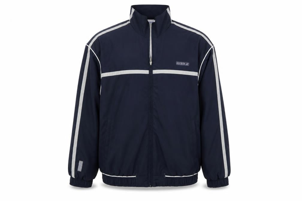 Reebok Men’s Blue XL Sports Full Zip Reflective Jacket